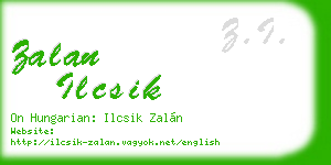 zalan ilcsik business card